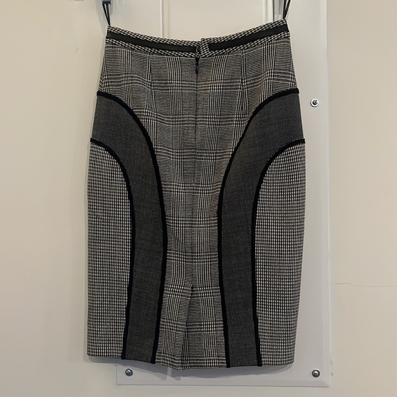 Jean Paul Gaultier Femme houndstooth and plaid pencil mini skirt size 4 - Picture 2 of 6